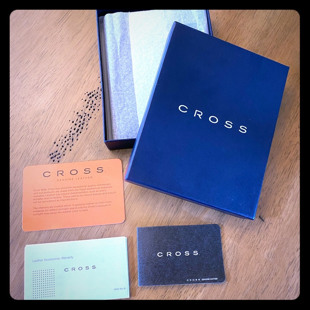 Passport Wallet & Pen genuine leather